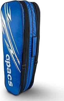 Apacs Badminton Kitbag | Two Compartments | Soft Padded Shoulder Straps | Durable Polyester Badminton Kitbag (Blue)