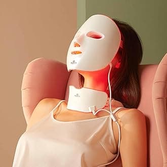 Project E Beauty LightAura Plus | LED Face & Neck Mask Skin Rejuvenation | LED Therapy Photon Mask | 7 Colors | Anti Aging | Spot Removal | Reduce Wrinkles | Anti-inflammation | Skincare Device