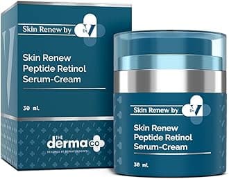 x Dr.V Skin Renew Peptide Retinol Serum-Cream with Peptide & Retinol-30ml | 1% vv | Boosts Collagen|Brightens, Renews Skin to Give a Youthful Glow|Reduces Blemishes & Dark Spots