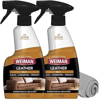 Weiman Leather Cleaner and Conditioner (12oz) Pack of 2