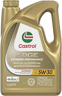Castrol Edge Extended Performance 5W-30 Advanced Full Synthetic Motor Oil, 5 Quart