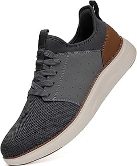 - Men Casual Dress Shoes Fashion Sneakers Lightweight Breathable Laceless Walking Shoes Gym Tennis Athletic