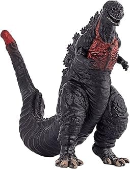 - De-Lite™ Action Figures Soft Touch Vinyl Plastic Collectible Model Toys… (Shin MonsterGodzilla - Black (Red Spine), 17cm)