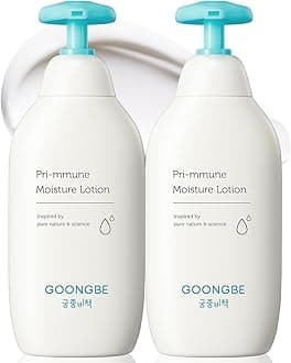 Pri-mmune Moisture Lotion - Korean Baby Body Moisturizer - Hypoallergenic Moisturizing & Calming Daily Skincare for Dry Skin - Fast Absorbing, Non-Greasy Lotion, 11.8 oz. 2 Pack