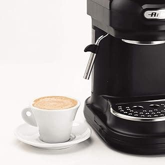 Espresso machine Moderna with coffee grinder (Black)