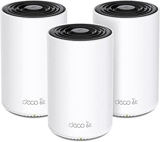 Deco AXE4900 Tri-Band WiFi 6E Mesh WiFi System (Deco XE70 Pro)| 2.5G WAN/LAN Ports | 4.9 Gbps Wi-Fi | 7,200 Sq. Ft Coverage | Connect up to 200 Devices | New 6 GHz Band | 3-Pack |2024 Release