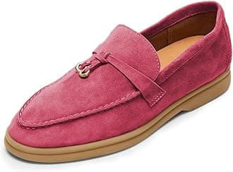 Milooey shoes Women's Round Toe Flat Loafers Comfort Slip On Moccasins Lightweight Driving Penny Loafer Casual Dress Walking Shoe Size 4-16 US
