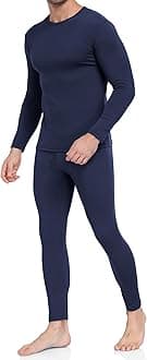 WEERTI Thermal Underwear for Men Long Johns With Fleece Lined Long Underwear Set Cold Weather Winter Top Bottom