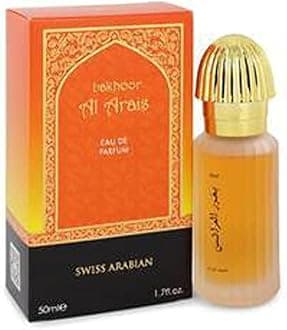 Bakhoor Al Arais - Cologne For Men and Women - Floral, Woody Fragrance - Top Notes of Rose, Hyacinth, Green, Peach, and Pepper - 1.7 oz