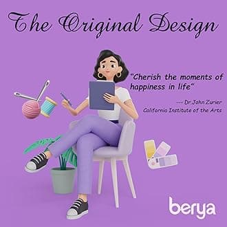 Embroidery Kit for Adult Beginners, Funny Flower Embroidery Kit with Step-by-Step Instructions & Video, Printed Cloth, 7.87" Hoop, Display Stand, Color Threads and Tools for Craft Lover(BEF021)