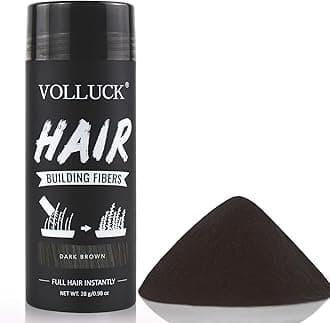 Hair Fibers for Thinning Hair for Women and Men, Hair Color for Gray Hair Coverage Thicker Fuller Hair Loss Instantly Hair Building Fibers Root Touch Up Natural Formula 28g (Dark Brown)
