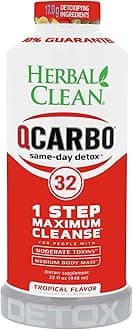 Herbal Clean B.N.G. Qcarbo32 with Eliminex Plus Tropical, 32 Fluid Ounce