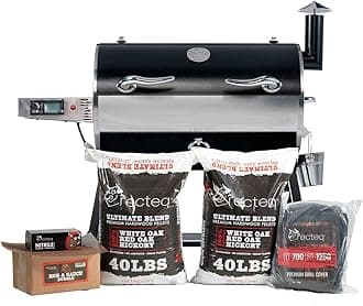 recteq RT-700 Wood Pellet Grill/Smoker + Starter Bundle | Wi-Fi-Enabled, Electric Pellet Grill | 702 Square Inches of Cook Space