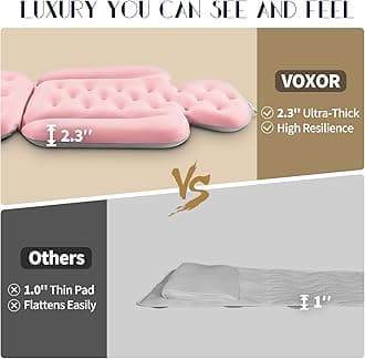 Full Body Bath Pillow for Bathtub, Thick Bathtub Cushion with Laundry Bag, Luxury Tub Pillow for Bath for Headrest Neck and Back Support Pink 60" x 16"