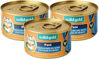 Solid Gold Wet Food Pate Flavorful Feast - 3 Count Sample Pack - Canned Cat Food Made with Real Chicken - Grain Free for Sensitive Stomach & Healthy Living