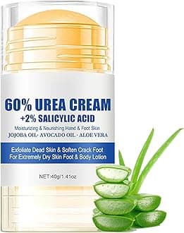 Urea Cream 60 Percent for Feet, Urea Foot Cream, Foot Cream for Cracked Heels and Dry Skin, Callus Remover Nourishes Soften, Foot Moisturiser for Women&Men,Maximum Strength, 40g