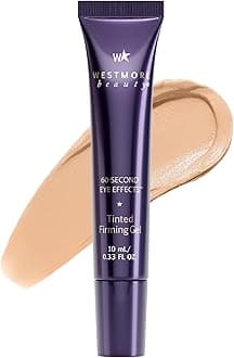 60 Second Effects Tinted Firming Gel - Under Eye Cream For Puffiness And Bags Under Eyes - 10 mL Light to Medium - 0.33 Fl Oz