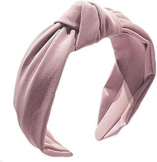 EtercycleHeadband for Women, Knotted Wide Headband, Yoga Hair Band Fashion Elastic Hair Accessories for Women (Pink)