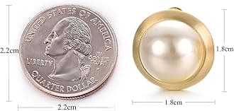 Yoursfs マベパール イヤリング 痛くない レディース 大振 結婚式 貝パール 痛くないイヤリング 仕事 カジュアル ジュエリー