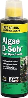 Algae D-Solv Pond Algae Control, Fast-Acting EPA Registered Algaecide, Use in Fountains & Outdoor Ponds Containing Koi & Other Fish, Treats 5,760 Gallons, 16 Ounces