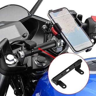 Motorcycle Mutifunctional Cross Bar Balance bar GPS Navigation Handlebar Bracket Extension Compatible with Suzuki Gixxer SF250 GIXXER 250 SF (A)