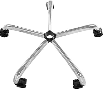 Casa Copenhagen Chrome Base/Chair Accessories/Heavy Duty Chair Base with Wheels/Chair Stand/Stand Replacement/Metal 25" Inches with Nylon Wheels