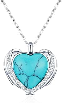 Genuine Turquoise Jewelry for Women, Sterling Silver Earrings and Necklaces for Women, Leverback Dangle Drop Earrings Jewelry