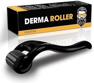 540 Titanium Derma Roller For Berad Hair Face- Microneedle Micro Needle Roller For Men And Women Home Use - Microneedling Roller Dermaroller Skin Care Tool(#1.0#)