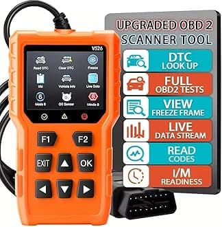 V526 OBD2 Scanner Code Reader, Check Engine Light Diagnostic Tool, Battery Voltage Tester, Compatible with Cars & Trucks Since 1996