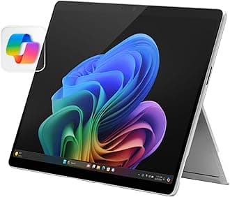 Surface Pro 2-in-1 Laptop/Tablet (2024), Windows 11 Copilot+ PC, 13" Touchscreen Display, Snapdragon X Plus (10 Core), 16GB RAM, 512GB Storage, Platinum