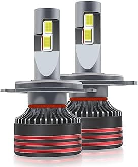 Car LED H4 Headlights With Integrated Distance And High Power Car Headlights With Front Drive And Temperature Control Decoding