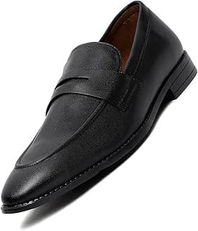 LOUIS STITCH Loafers Formal Shoes for Men | Slip-On Moccasins | Ideal for Business, Casual, Parties (RGMC_S)
