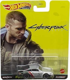 Hot Wheels CYBERPUNK 2077 PORSCHE 911 TURBO 930 DieCast Model - 1/64 Scale Length 6 cm Premium HCP04