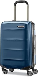 Octiv Lightweight Hardshell 20-Inch Carry-On Luggage - Durable & Impact Resistant, 360° Aero Trac Spinner Wheels, Adjustable Telescopic Handle, Expandable Suitcase, TSA Approved Lock - Blue