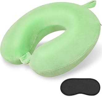 Neck Pillows for Travel Comfortable Travel Neck Pillow U Shape Memory Foam Support Neck and Head Portable Neck Travel Pillow Suitable for Airplane Trains Car Travelings