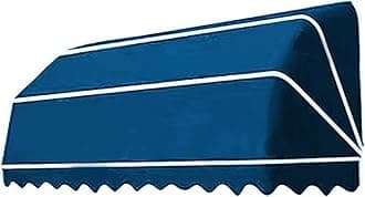 French Curved Retractable Awning Folding Patio Awning Canopy, Balcony Canopy, Polyester Foldable Awning, Diy Courtyard Retractable Awning For Yard, Balcony, Porch 90 * 60 * 60cm light blue