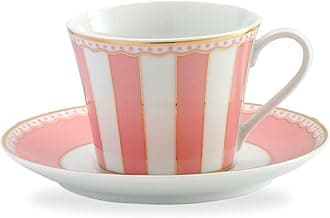 Noritake T002B/M-249 Cup & Saucer (Coffee/Tea) 250cc Carnival Pink Fine Porcelain