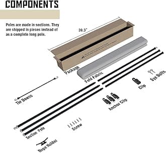 TANG Exterior Roller Shade 7'Wx11.5'H Outdoor Patio Shades Roll Up Blinds Sunshades for Deck Porch Pergola Balcony Backyard, Grey