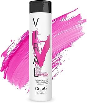 Celeb Luxury Viral Semi Permanent Colorwash Shampoo - Extreme Hot Pink 244ml
