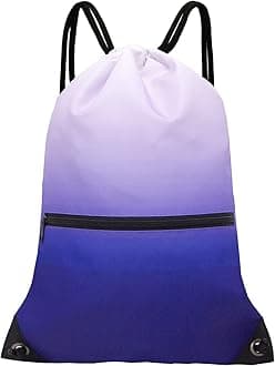 gradient purple drawstring bag