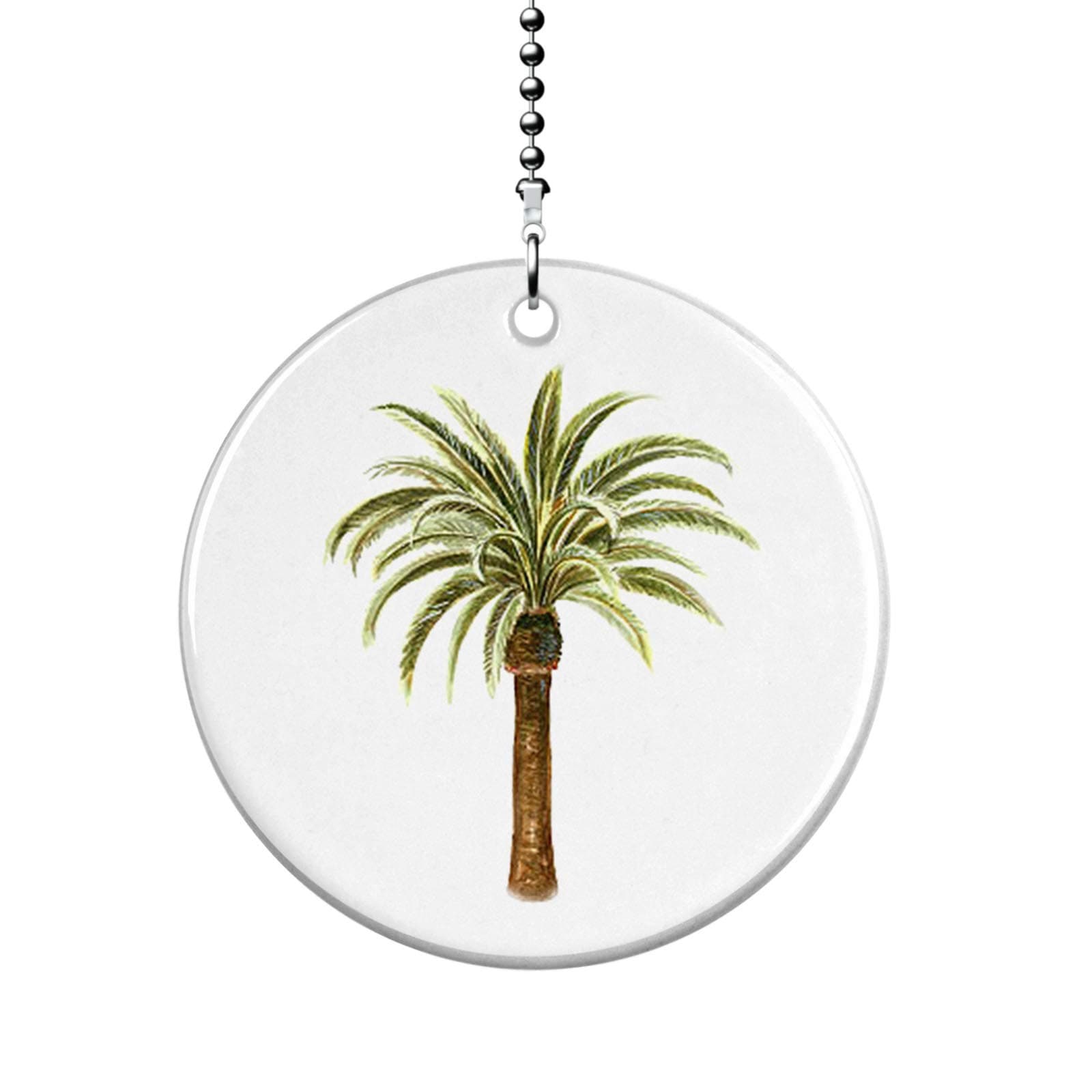 Tropical Palm Tree Fan/Light Pull