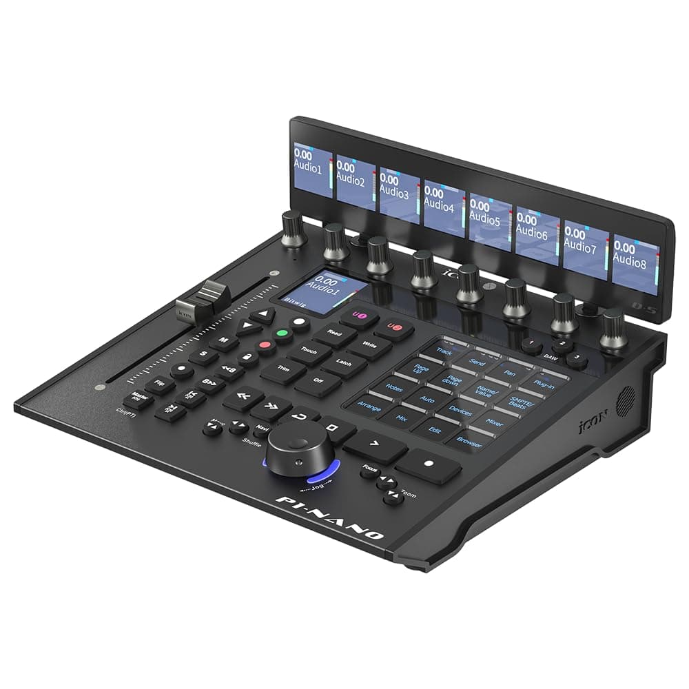 Pro Audio P1-Nano Compact DAW Control Surface Bundle with D5 Display