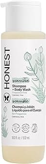 - 2-in-1 Baby Shampoo & Body Wash, Fragrance-Free, Gentle, Tear-Free, Hypoallergenic, Naturally Derived, Sensitive Skin, 18 fl oz