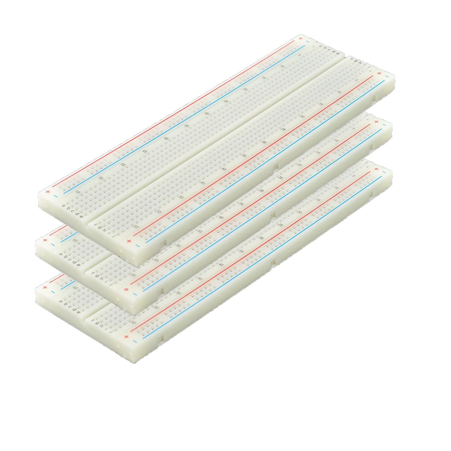 3 Pcs 830 Point Solderless Prototype PCB Breadboard (MB- 102)