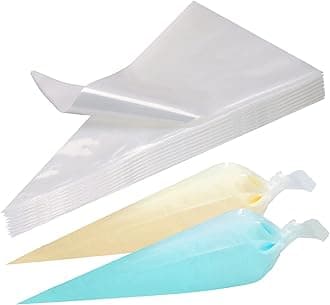 Thickened Piping Bags 18 Inch Disposable Pastry Bags Cake Cupcake Cookies Decorating Bags for Icing and Frosting, Pack of 100