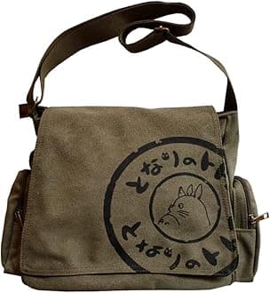 Korean Canvas Shoulder Bag for Men - Large Capacity Computer Casual Bag
