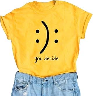 Women's T-Shirts Cotton Funny Graphic Design Casual Short Sleeve Top Tees