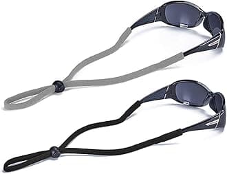 SHINKODASHINKODA Adjustable Sunglasses Strap/Lanyard Sports Glasses Retainer for Men Women and Kids Color Combos Pack of 2
