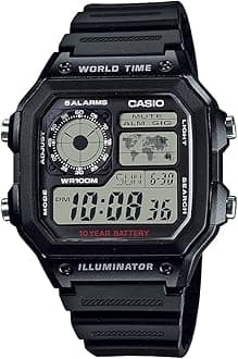 Casio Men's Digital Dial Stainless Steel Band Watch