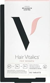 Hair Growth Supplement from The Belgravia Centre (1 month) - The UK's Leading Hair Loss Clinic | Containing Soy Isoflavones, Grape Seed Extract, Biotin, Zinc, Selenium, and more